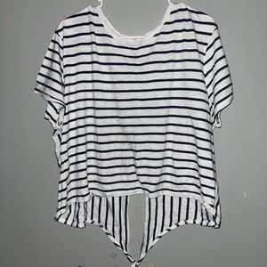 Stripped Crop Top